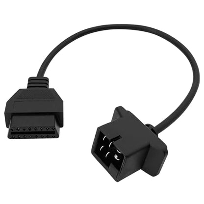 Adapter Fit for OBD1 to OBD2 6pin to 16pin Diagnostic Scanner Convertor Adapter Vehicle 6 Pin Connector Compatible with Je-ep, Chrysler, Dodge - size: for Jeep 6P