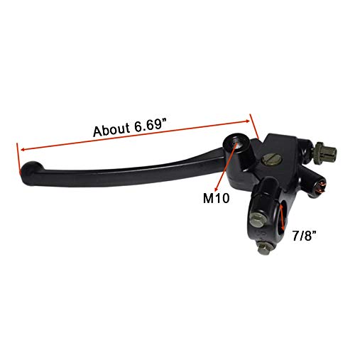 Feiteplus 7/8" 22mm Universal Left Motorcycle Brake Clutch Reservoir levers for TRX 250 300 350 450 FourTrax Rancher 500 Hawk 250