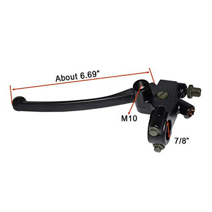 Feiteplus 7/8" 22mm Universal Left Motorcycle Brake Clutch Reservoir levers for TRX 250 300 350 450 FourTrax Rancher 500 Hawk 250