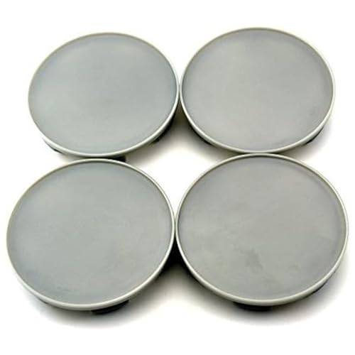 RTrhinoTuning 4pcs 70mm/64mm Wheel Center Caps Compatible with Element/Odyssey Alloy 5 Spoke Accord/CR-V Wheel OD:70mm/2.76",ID: 64mm/2.52" Rim Cap Gray Base - color: Gray