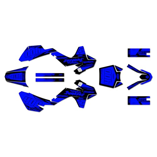 Graphics Kit for SSR SR70, SR110, and SR125 (2021+) Rugged Series Blue-Shift 21 Mil - Pro Edition - Dirt Pit Bike Motorcycle Sticker, Dirtbike Racing Decal Motocross no-Plastics - color: Blue-shift, size: 21 Mil - Pro Edition