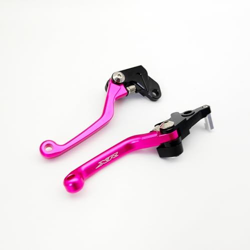 Dirt Bike Brake Clutch Levers Adjustable Replacement for Honda XR150L 2023-2024 Red Black (Pink) - color: Pink