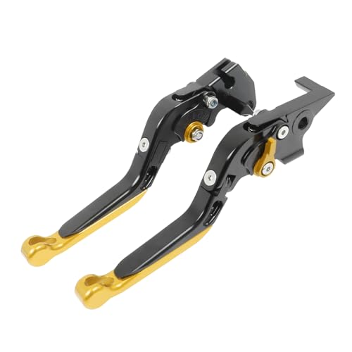 CHIFUN Brake Lever and Clutch Lever Set Replacement for BMW G310R G310GS 2017-2025, Motorcycle Foldable Length Adjustable Handlebar Lever (Gold) - color: Gold