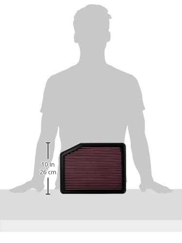 K&N High-Flow Original Lifetime Engine Air Filter: Increase Power: Premium, Washable: Compatible with Pontiac/Scion/Toyota: (See Product Description for Select Models) 33-2360