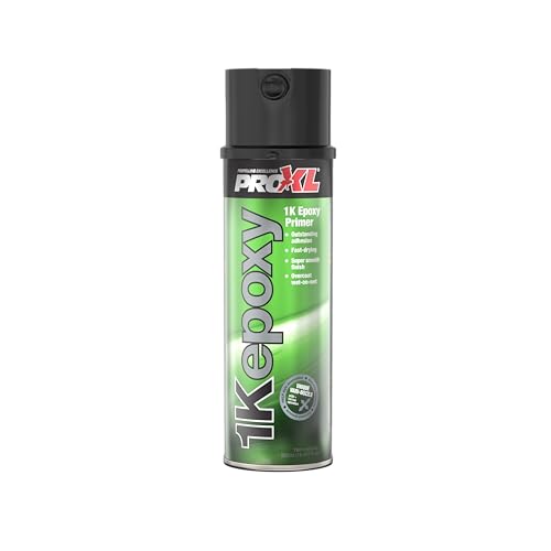 ProXL 1K Epoxy Primer Aerosol - 500 ml | High Adhesion & Corrosion Resistant | Excellent Insulation & Sealing Properties | Fast Drying | Suitable for Metal, Fibreglass & Plastics | Easy Spray Application