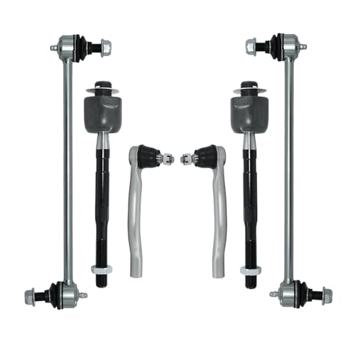 6Pcs Front Outer Inner Tie Rod Ends Sway Bar Kit Compatible with 2009-2015 Honda Pilot-ES800825 EV800712 K750124