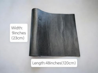 Black Fynxir Self-Adhesive Aluminized Fiberglass Cloth Heat Shield Blanket/Wrap Sheet - 9"x48" Aluminum Backed Thermal Reflective Insulation Barrier , Firewall(Heat Resistant, Tape-Like Adhesion) - color: Black, size: 9'' X 48''