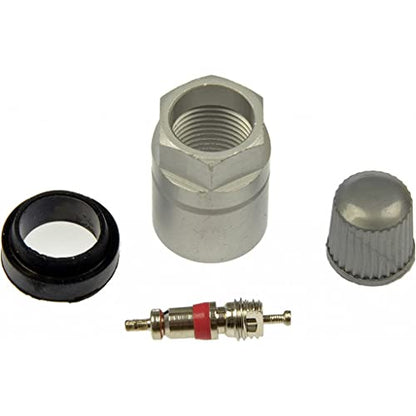 KarParts360 For Nissan Maxima/Pathfinder 2009 Tire Pressure Monitoring System Service Set | With Metal Valve Core | With Threaded Sleeve | With Plastic Gray Cap | With Rubber Grommet