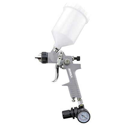 NuMax SPS14 Pneumatic 1.4mm Tip HVLP Gravity Feed Spray Gun with 600cc Plastic Cup - size: 1.4mm Tip, 600cc Cup