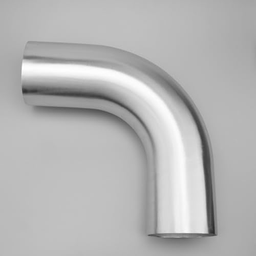 AC PERFORMANCE 4" 90° Degree Aluminum Elbow Intercooler Air Intake Tube - color: Silver 90, size: 4" (102mm)