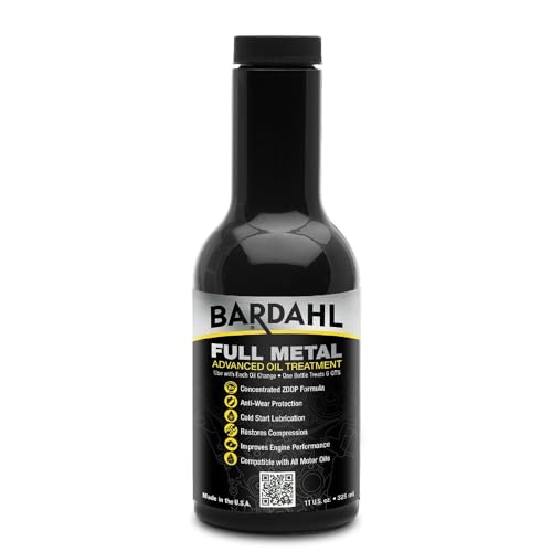 Bardahl Full Metal Motor Oil Additive ZDDP C60 Anti-Wear Protection 12 oz
