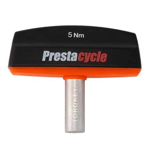 Prestacycle Pro TorqKeys 5Nm T-Handle Torque Limiting Tool – Torque Wrench Bit with Ergonomic Low-Profile Grip, Magnetic 1/4" Hex Bit Retention, Durable Zinc Shaft - size: 5Nm