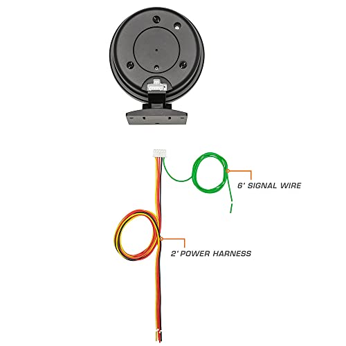 GlowShift Black 7 Color 10,000 RPM On-Dash Tachometer Gauge, 3-3/4" 95mm