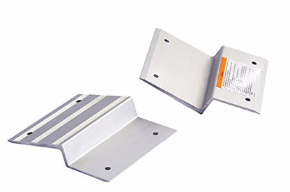 MaxxHaul Aluminum Ramp Top Kit 2 Pack Turns 2x8 Boards into Utility Loading Ramps 1400 lb Capacity with Non‑Skid Surface and Tailgate Protective Pads (80439) - size: (Pack of 1)