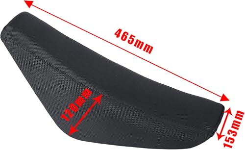 Plastics Fender Kit with Black Tall Seat for Honda CRF50 XR50 Chinese 50cc 70cc 90cc Dirt Pit Bike (Red) - color: Red