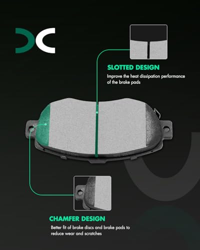 SCITOO Front Rear Disc Brake Pad Set Fit For Lexus For IS300 2001-2005 - size: Front D619 & Rear D771