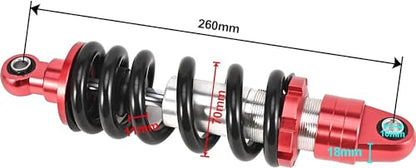 260mm Rear Shock Absorber for 70-125cc Dirt Pit Bike ATV Quad - size: 260