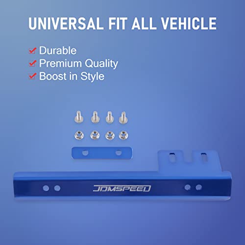 Blue Front Bumper License Plate Mount Bracket Relocator Holder Bar - color: Blue