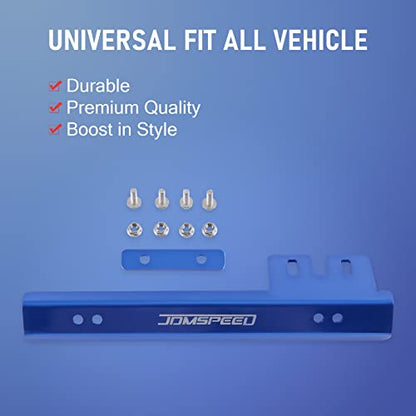 Blue Front Bumper License Plate Mount Bracket Relocator Holder Bar - color: Blue