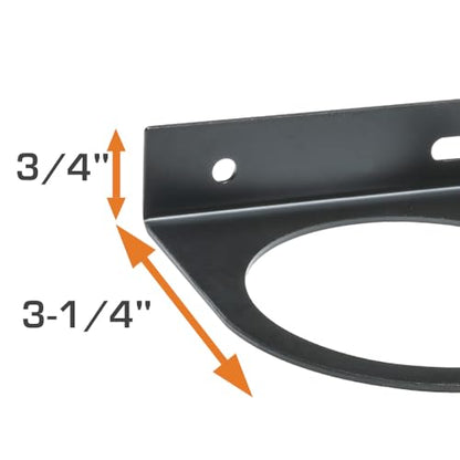 GlowShift Universal 65mm Black Single Gauge Mounting Bracket Pod Holder