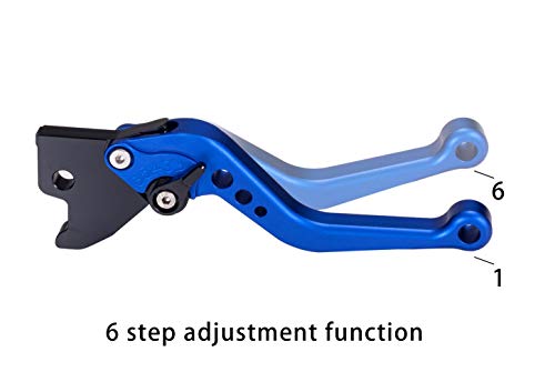 Hopider Short Brake Clutch Levers Compatible with YFM 700 Raptor 2000-2006 - color: Blue