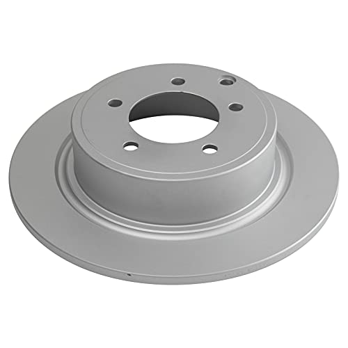 TRQ Front & Rear Brake Coated Rotor Kit Set - style: BRA15433