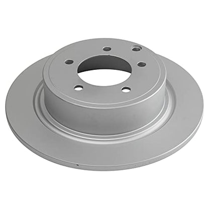TRQ Front & Rear Brake Coated Rotor Kit Set - style: BRA15433
