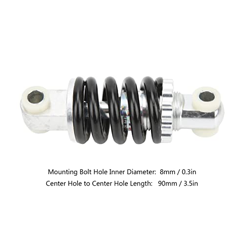 Tissting Bicycle Rear Shock Absorber 90mm/3.5in, 500LBS Capacity - size: 3.5"