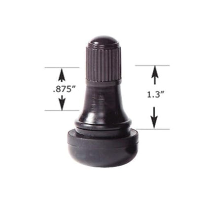 TR412 Rubber Snap-in Short Black Tire Valve Stem for Tubeless 0.453 Inch 11.5mm Rim Holes (TR412-50 Pack) - size: TR412 - 50 Pack