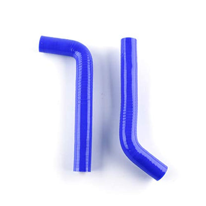 3 Layer ATV Silicone Coolant Radiator Hose Kit Fits for 2004-2008 Yamaha YFZ 450 YFZ450 Radiator Hose - color: Blue