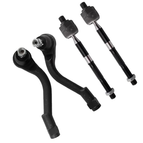 TRQ Front Inner and Outer Tie Rod Set 4 Piece - style: PSA29445