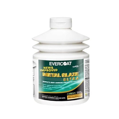 Evercoat Metal Glaze Ultra Polyester Putty for Fiberglass, Aluminum, Steel and More - 30 Fl Oz