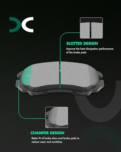 SCITOO D924 D813 Front Rear Ceramic Brake Pads Sets For Elantra 2007-2009 - size: Front D924 + Rear D813