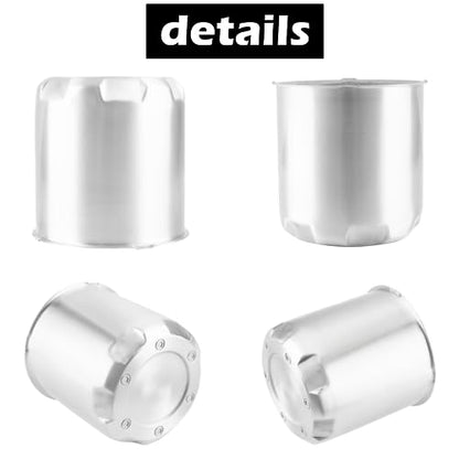 4Pcs 5.15" OD 5.31" H Gear Style Trailer Wheel Center Caps for Rim - size: 5.15" OD 5.31" H