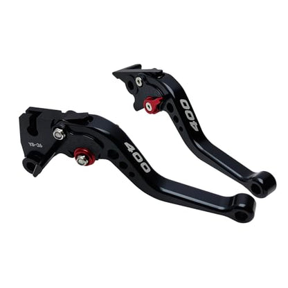 Adjustable Short Levers Replacement for Ninja 400 Z400 EX400 18-23 - color: Black