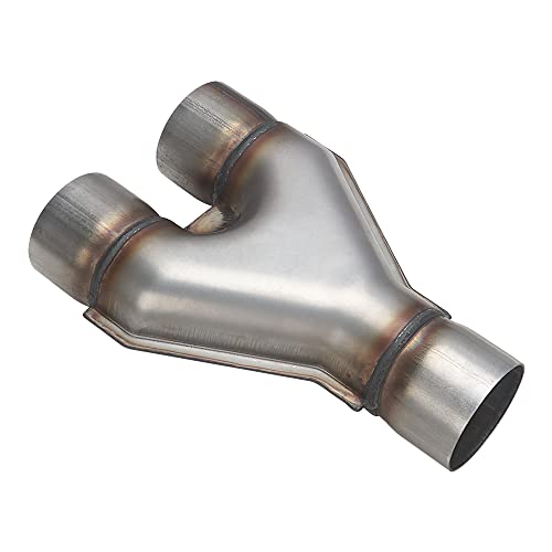 A-KARCK Exhaust Y Pipe 2.5" Inlet, Stainless Steel 10" Long Dual 2.5" Outlet Y Pipe Withstands High Temperatures(Wide-body) - color: Y Pipe, size: 2.5inch 10"Long Wide