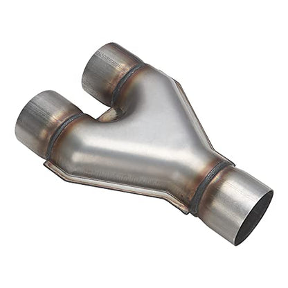 A-KARCK Exhaust Y Pipe 2.5" Inlet, Stainless Steel 10" Long Dual 2.5" Outlet Y Pipe Withstands High Temperatures(Wide-body) - color: Y Pipe, size: 2.5inch 10"Long Wide