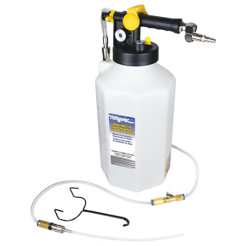 Mityvac MV7110 Fluid Extractor Dispenser for Evacuating, Topping-Off, Refilling Reservoirs or Bleeding Hydraulic Brake/Clutch Systems, 2.5 Gallon, 120 PSI, Compressed Air, Vacuum or Positive Pressure - style: MV7110