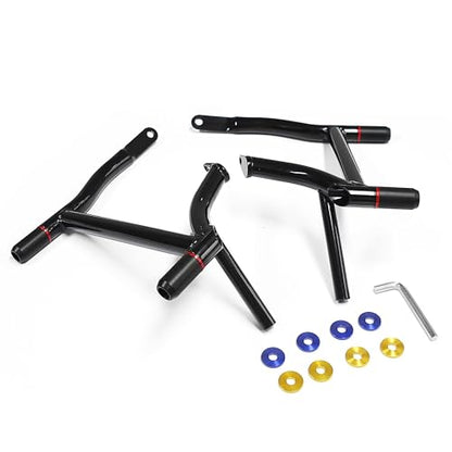 MZS Motorcycle Saddlebag Guard Crash Bars for HD Touring Models 2009-2025 - size: Touring Rear 2009-2025