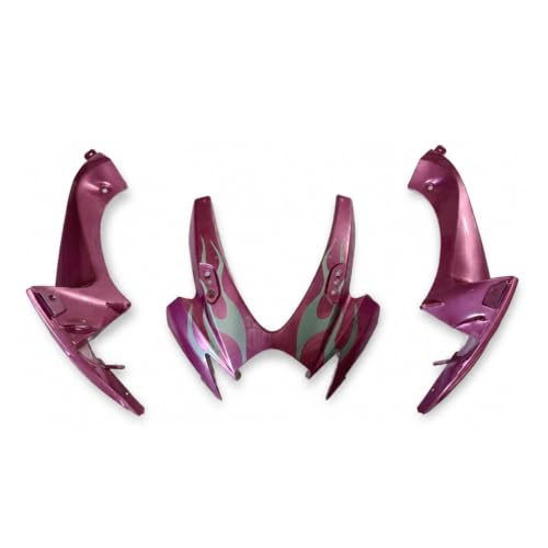 YTL -Pink Silver Flames Full Fairing Fit for Suzuki 2006-2007 GSXR 600/750 - color: 007-Pink Silver Flames