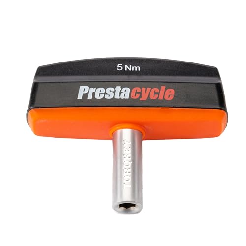 Prestacycle Pro TorqKeys 5Nm T-Handle Torque Limiting Tool – Torque Wrench Bit with Ergonomic Low-Profile Grip, Magnetic 1/4" Hex Bit Retention, Durable Zinc Shaft - size: 5Nm