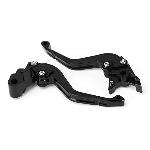Short Brake Clutch Levers Compatible with K.awasaki Ninja ZX6R 2019 2020 2021 2022 2023 2024 2025 2026 | Front Shorter Levers Handles ZX-6R ZX 6R ZX636 Ninja636 Accessories (Gold) - color: Gold