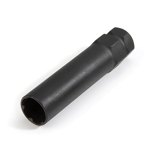 Steelman Pro 6-Spline 41/64-Inch Socket-Style Locking Lug Nut Key, Removes Spline-Style Aftermarket Lug Nuts, Durable, Thin-Walled (78539) - size: 41/64