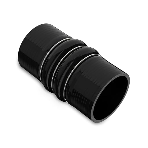 Endure 3"(76mm) Turbo Intercooler Hose, CAC Silicone 4-Ply - Black - color: Black, size: 3Inch-(76mm)