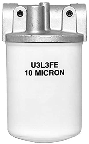 Buyers Products HFA22515, 50 GPM Hydraulic Return Line Filter Assembly, 1-1/4 Inch NPT, 25 Micron Cellulose Media, External Mount, 15 PSI Bypass, HFA2 Series, Return Oil Filtration for Hydraulic - size: 15 PSI Bypass, style: 25 Micron Filter Rating