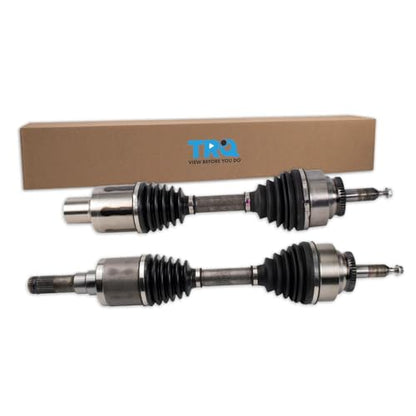 TRQ Front 2 Piece CV Axle Shaft Assembly Set - style: CSA34183