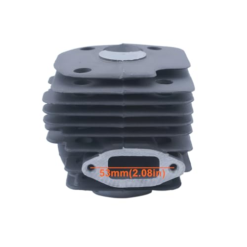 52mm Big Bore Top End For Husqvarna 372XP 365 371 362 365 Chainsaw Cylinder Part, Cylinder Piston Kit, Spark Plug, Decompression Valve, Needle Bearing, Cylinder Base, Crankcase Gasket