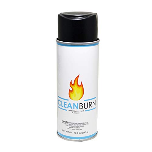High Heat Stove Paint - Ideal for Stoves, High Temp Black Spray Paint with Flat Finish
