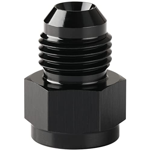4AN Female to 6AN Male Flare Expander Fitting Adapter Aluminum Black - color: Black, size: 4AN Female to 6AN Male