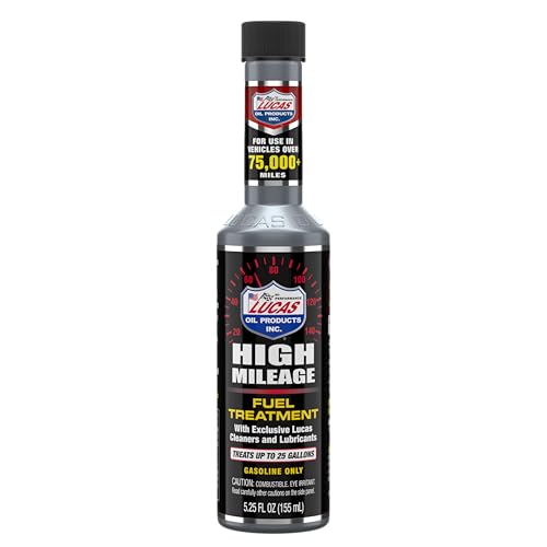 Lucas Oil 5.25 Oz. High Mileage Fuel Treatment - 1 Each